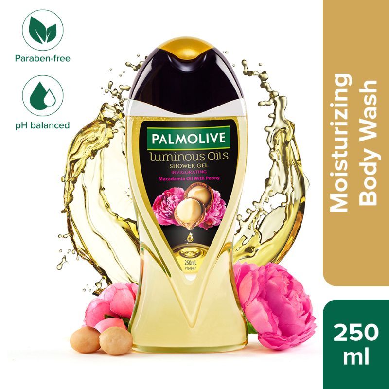 Macadamia Oil & Peony Flower Luminous Oils Invigorating, Moisturizing Body Wash