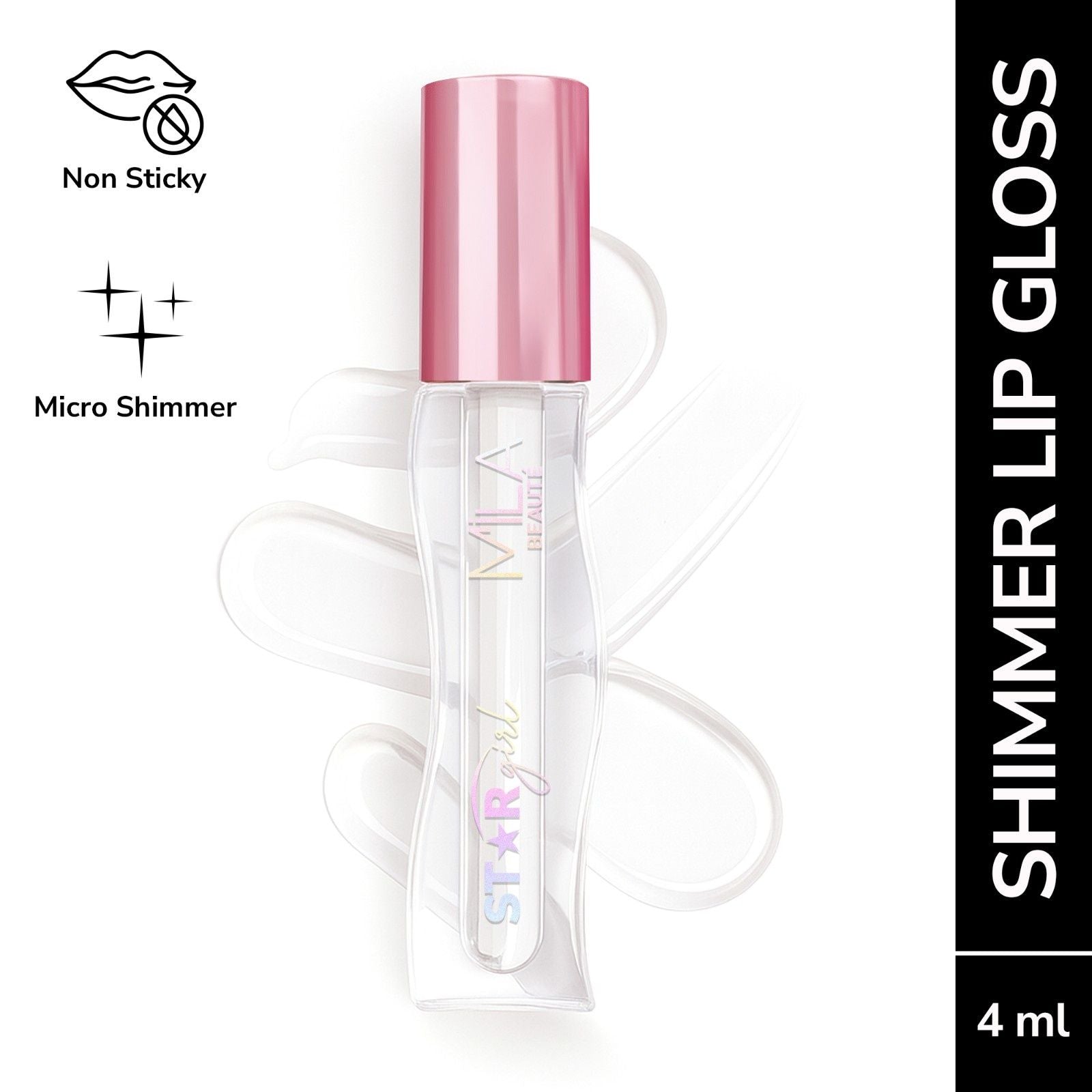 Star Girl Lip Gloss With Peptides Collagen & Micro Shimmers - Plain Jane