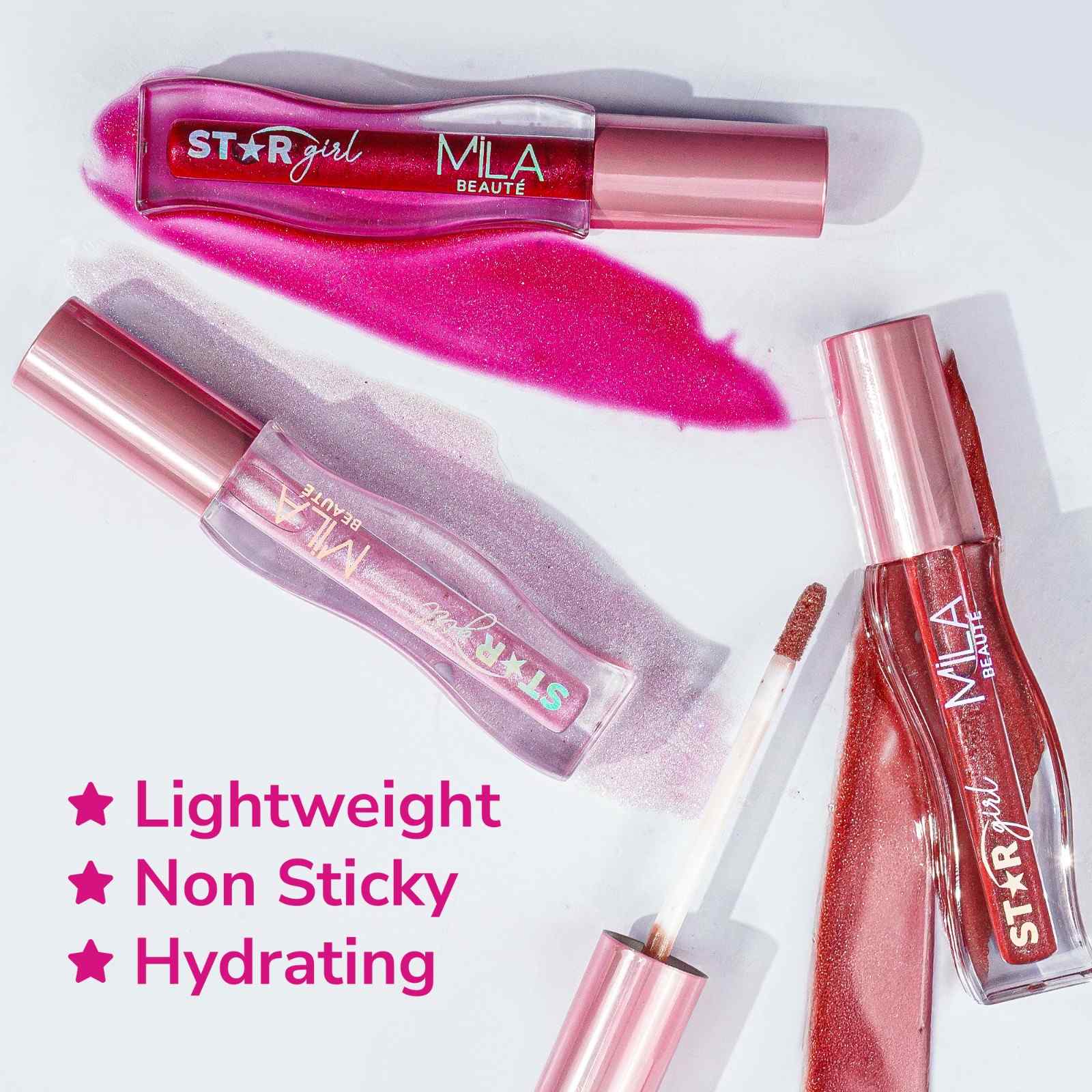 Star Girl Lip Gloss With Peptides Collagen & Micro Shimmers
