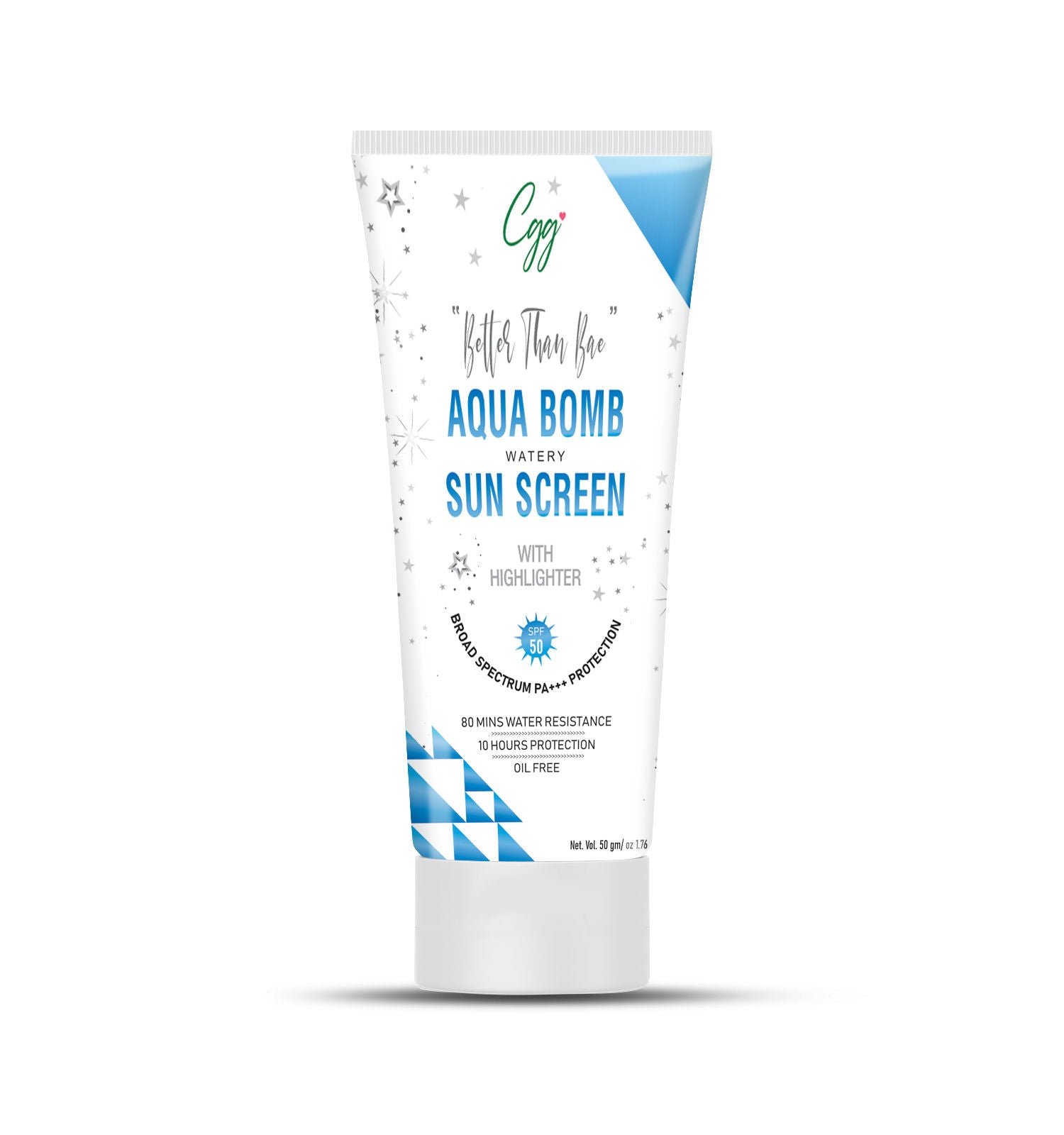 CGG Better than Bae Aqua Bomb Sunscreen With Highlighter SPF 45 PA+++ For All Skin Types