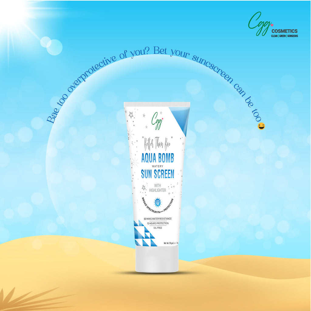 CGG Better than Bae Aqua Bomb Sunscreen With Highlighter SPF 45 PA+++ For All Skin Types