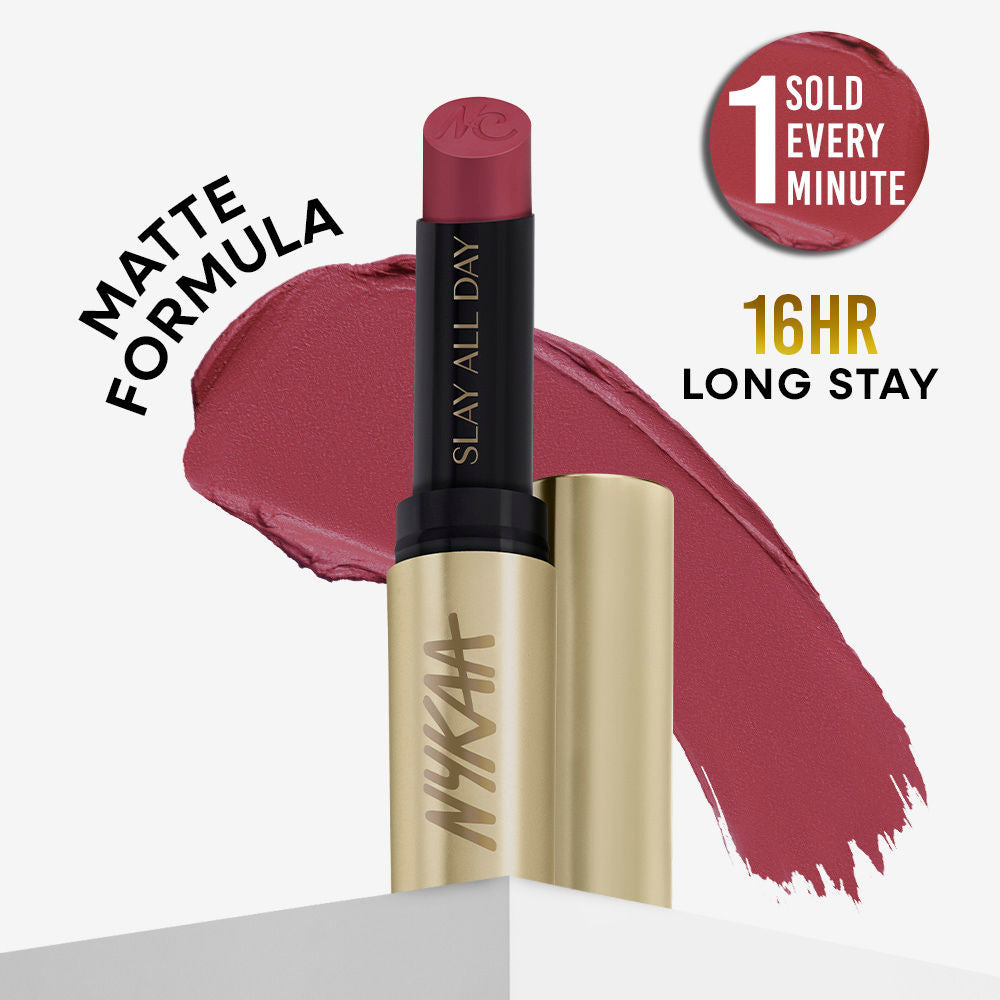 Nykaa Matte to Last No Transfer Long Lasting Lipstick - Maithili