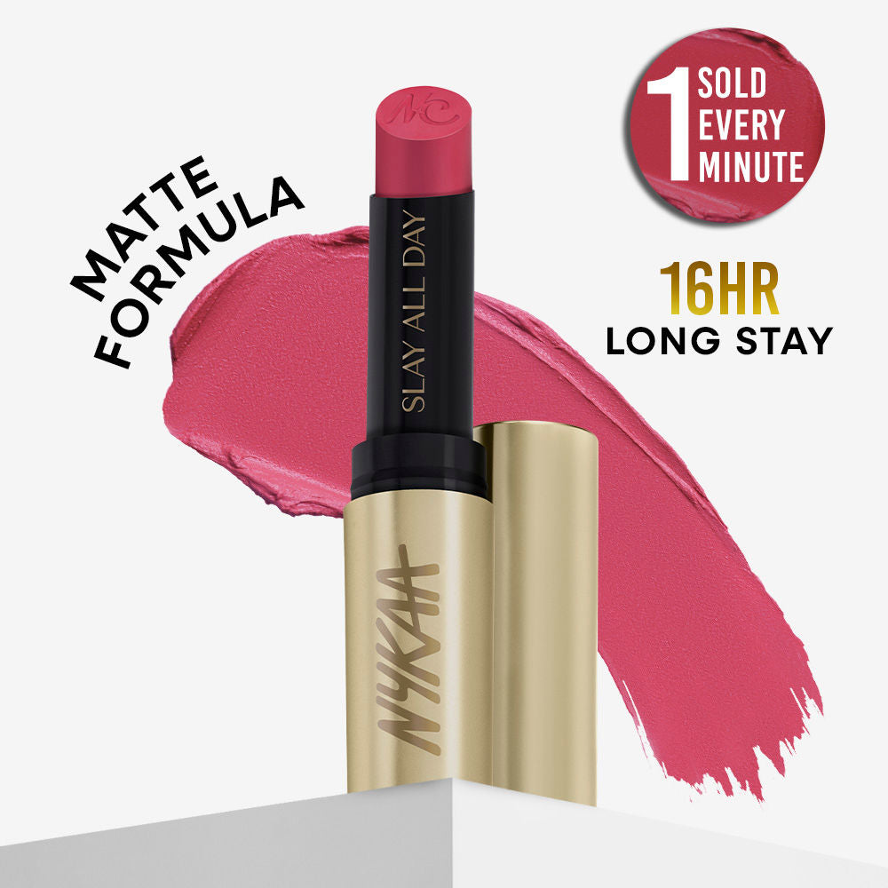 Nykaa Matte to Last No Transfer Long Lasting Lipstick - Racy Rose