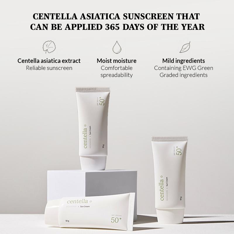 Centella Sun Cream, Calms Redness, Protects & Soothes Sensitive Skin