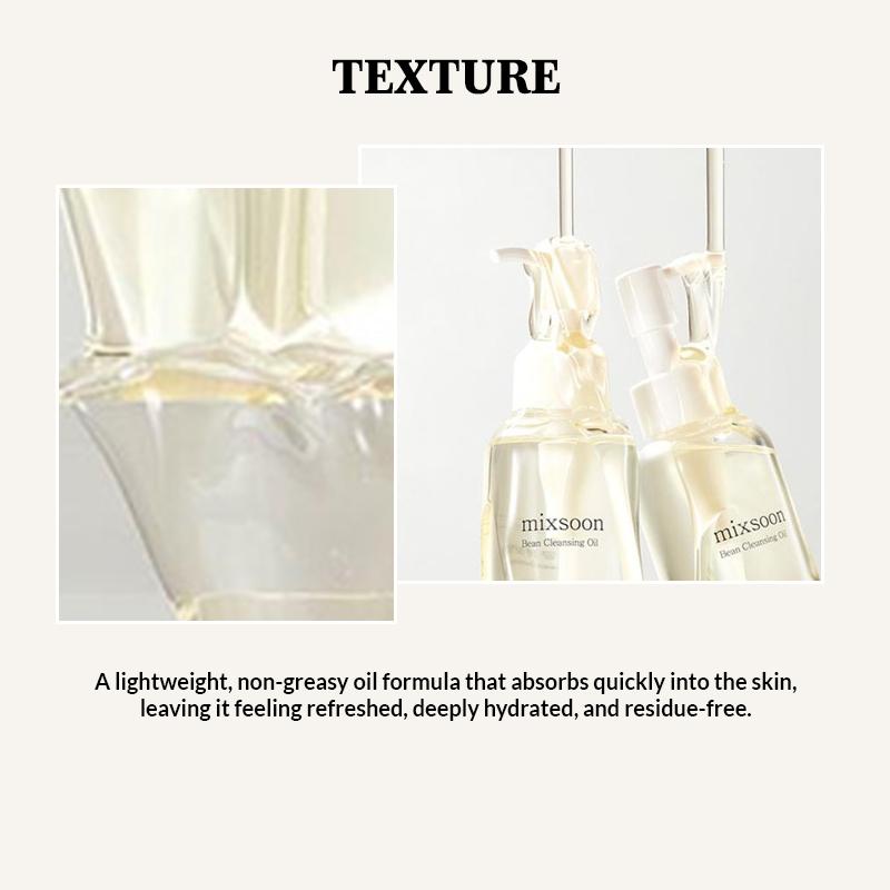 Korean Bean Cleansing Oil, Removes Makeup, Nourishes & Hydrates Skin