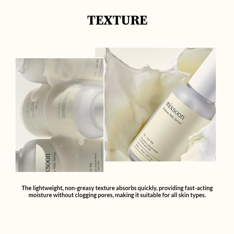 Korean Soybean Milk Serum, Hydrates & Smoothens Dry, Dull Skin with Fermented Soy Proteins