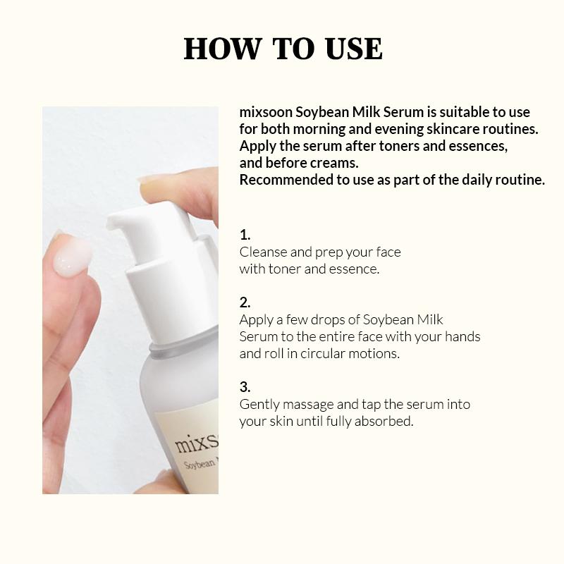 Korean Soybean Milk Serum, Hydrates & Smoothens Dry, Dull Skin with Fermented Soy Proteins