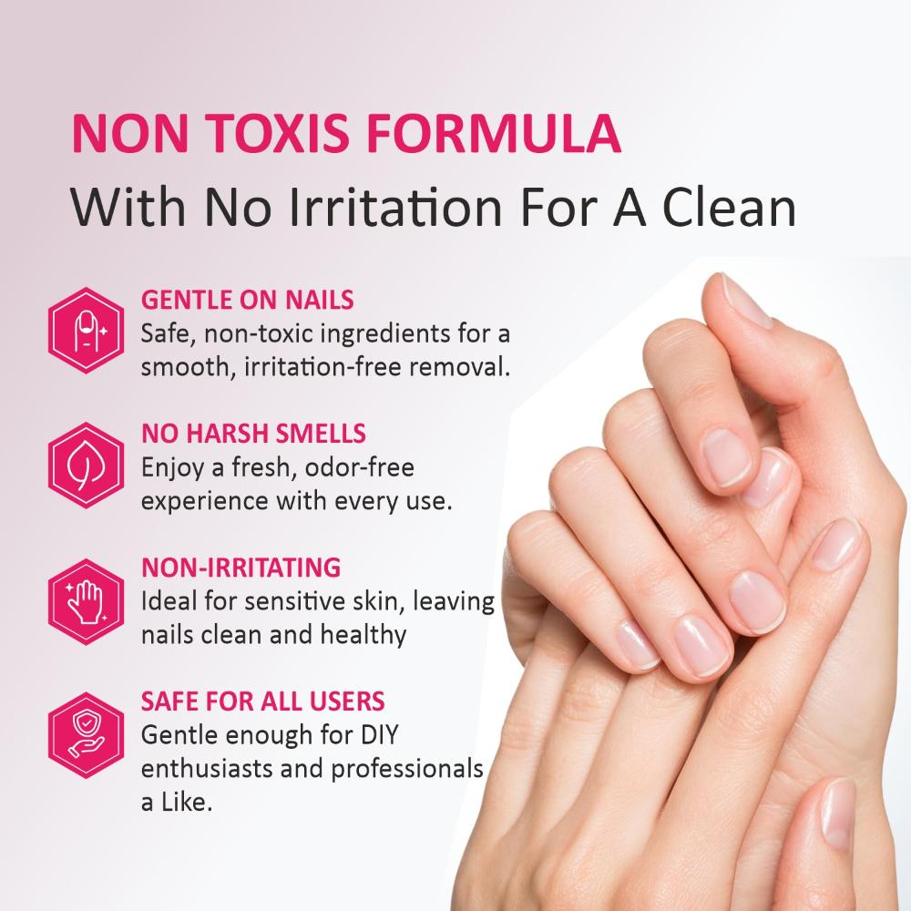 Instant Nail Polish Remover Wipes - 02 Rose