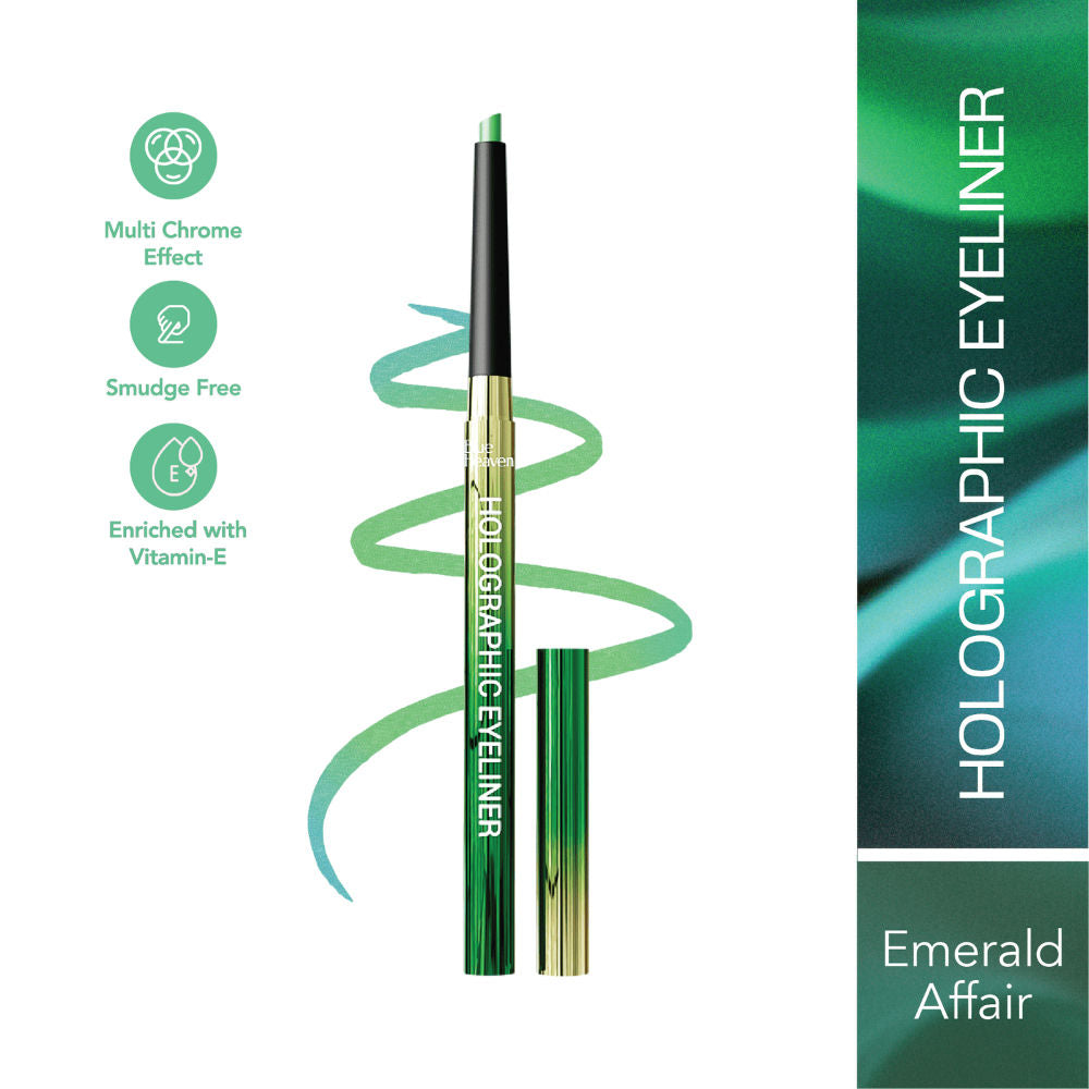 Holographic, Smudge Proof & Waterproof Eyeliner - Emerald Affair