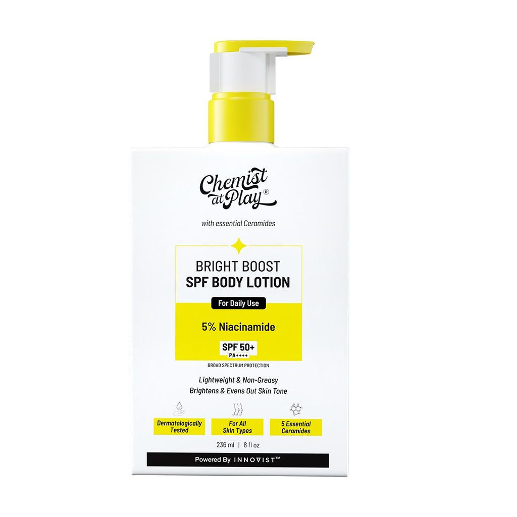 Bright Boost SPF Body Lotion, SPF 50+ PA++++, 24 hours moisturization