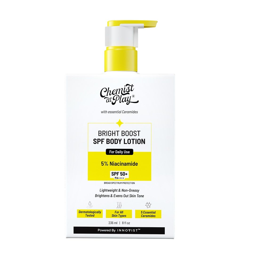 Bright Boost SPF Body Lotion, SPF 50+ PA++++, 24 hours moisturization