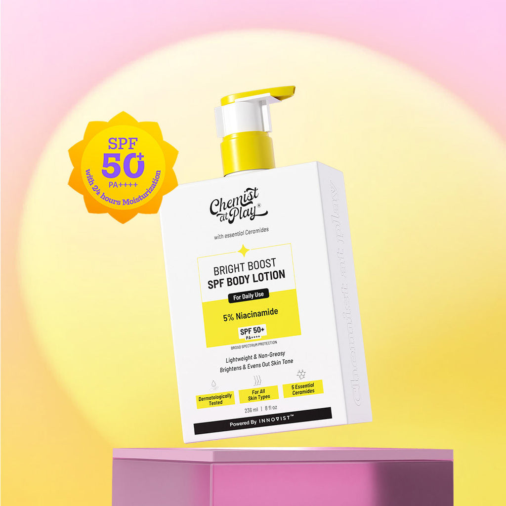 Bright Boost SPF Body Lotion, SPF 50+ PA++++, 24 hours moisturization