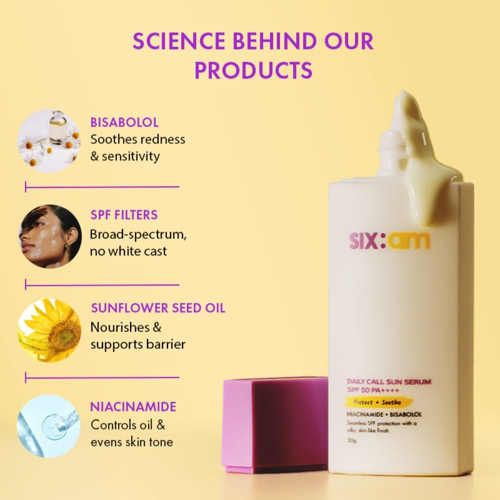 3-in-1 Korean Daily Call Sun Serum 2% Niacinamide, Moisturiser & Sunscreen SPF 50 PA++++