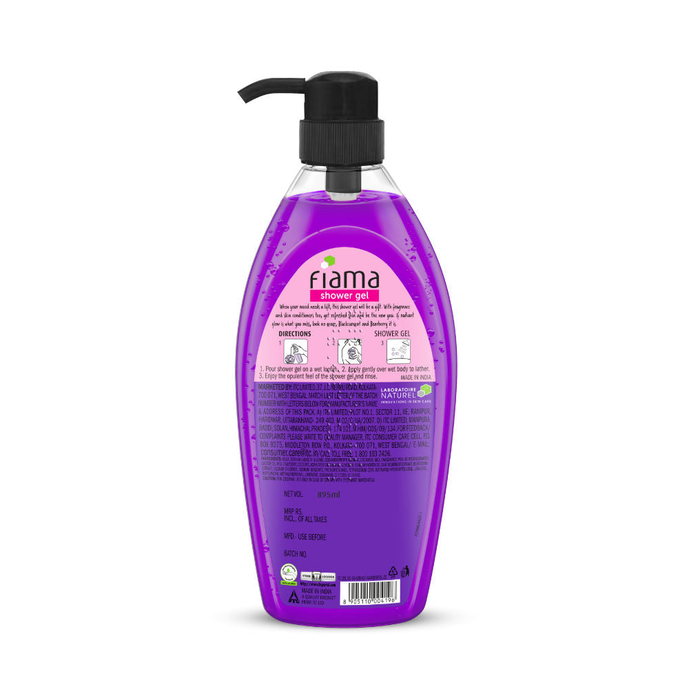Shower Gel Blackcurrant & Bearberry Body Wash With Skin Conditioners For Radiant Glow