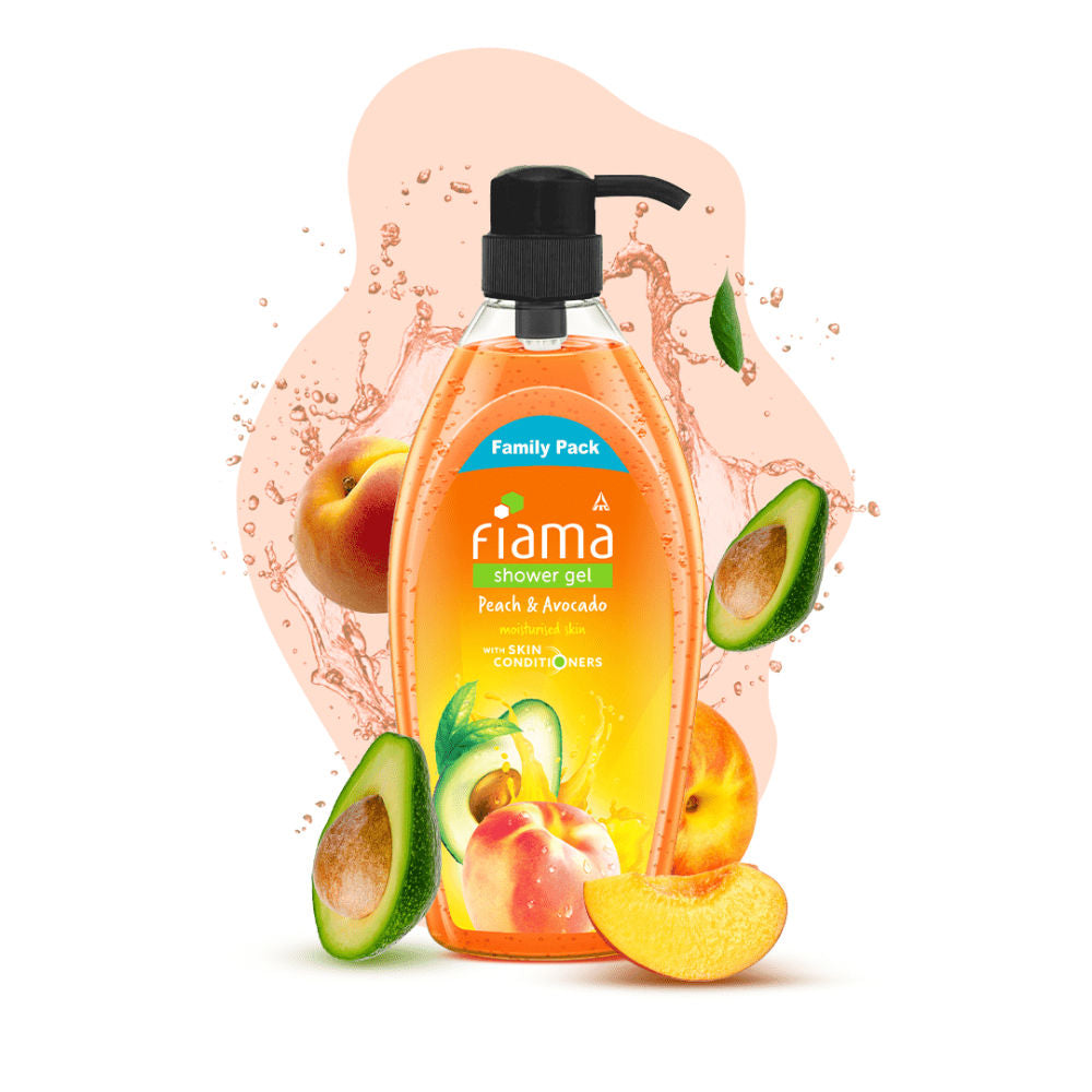 Shower Gel Peach & Avocado Body Wash For Soft Moisturised & Hydrating Skin