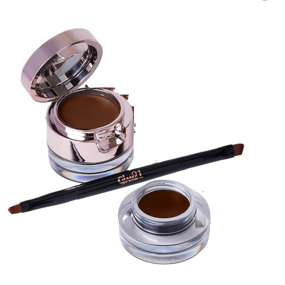 2-In-1 Eyebrow & Gel Eyeliner 24-Hour Stay Waterproof - 02 Brown