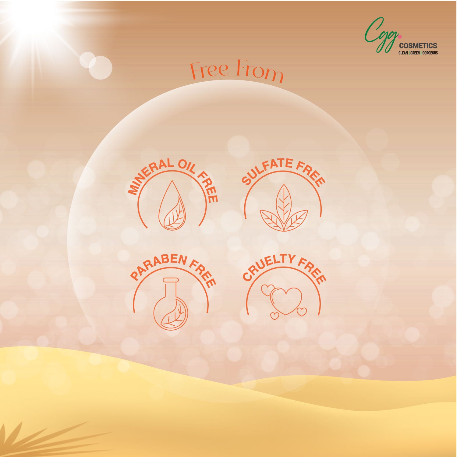 Suncreen SPF 45 + FREE CGG cosmetics Hand cream SPF 45