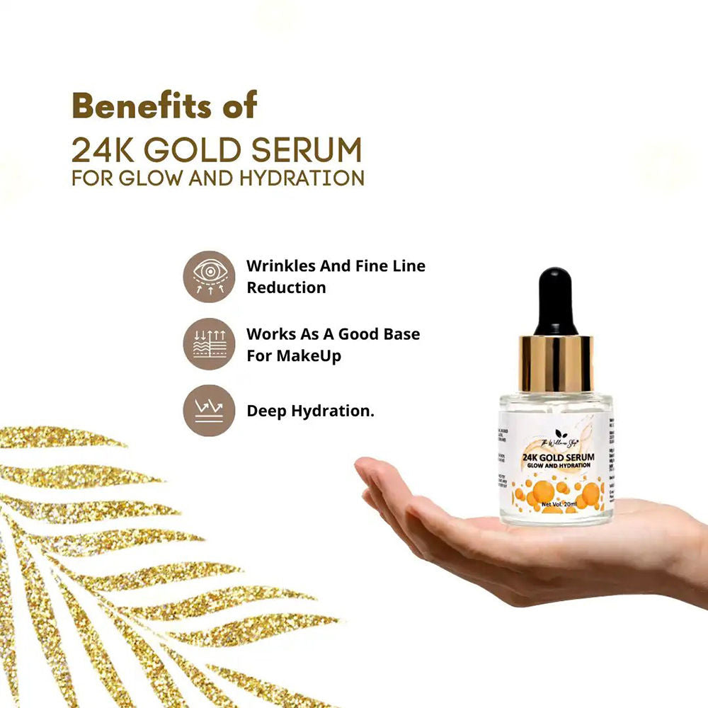 24K Gold Serum For Glow And Hydration Water Based