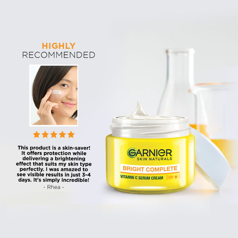 Garnier Bright Complete VITAMIN C Serum Cream UV