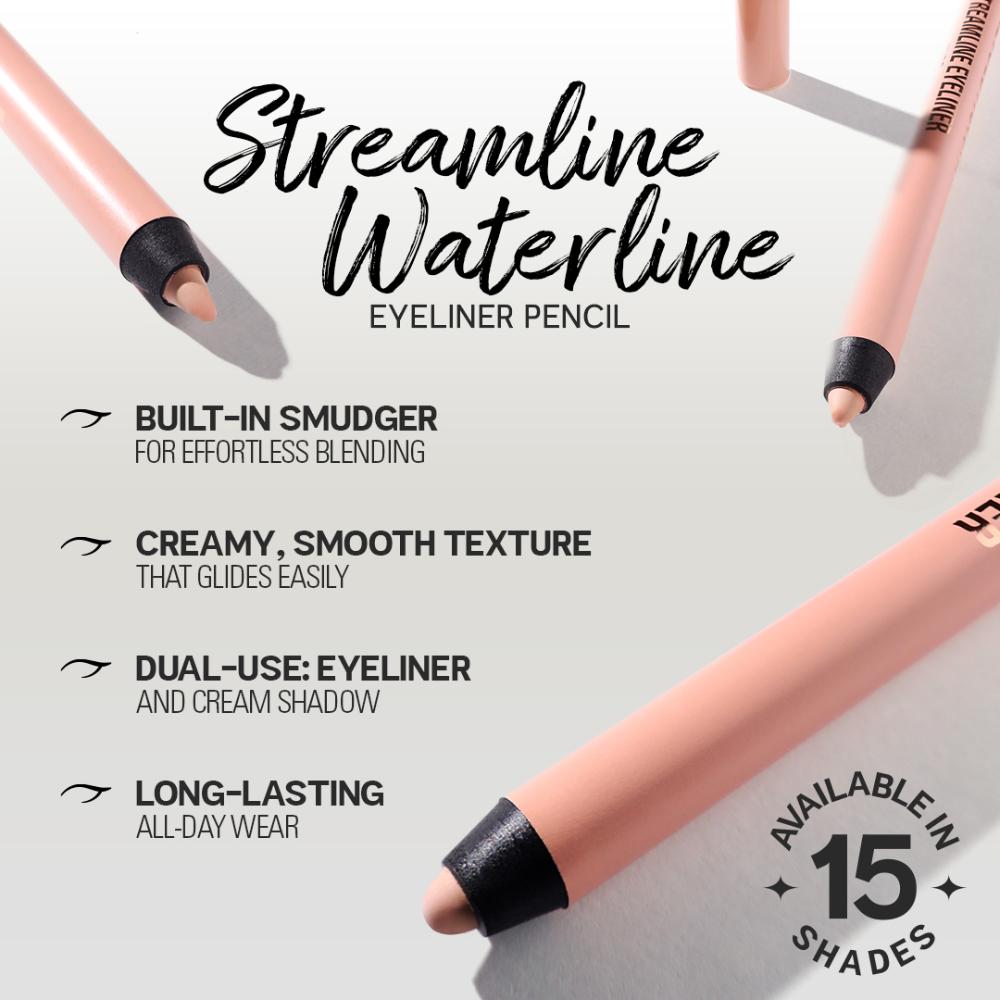 Streamline Waterline Eyeliner Pencil-Ultra Creamy Smudge Proof Smokey Looks