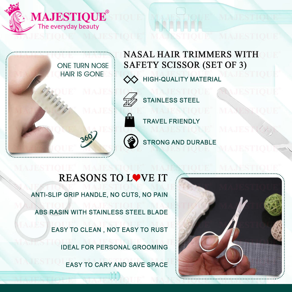 Nasal Hair Trimmers With Safety Scissor