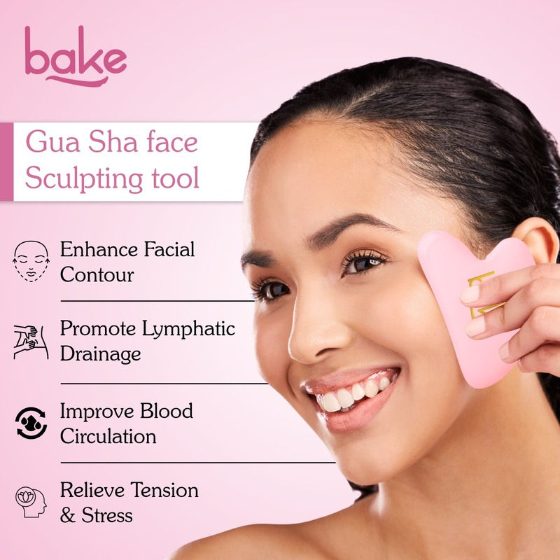 Quartz Gua Sha Stone Face Massager Tool for Reducing Fine Lines & Wrinkles and Eye Puffiness