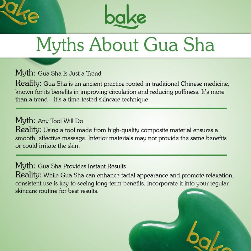 Jade Gua Sha Stone Face Massager Tool for Reducing Fine Lines & Wrinkles and Eye Puffiness
