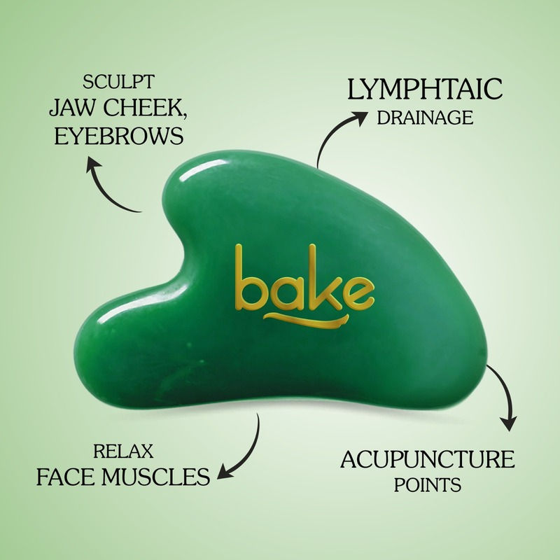 Jade Gua Sha Stone Face Massager Tool for Reducing Fine Lines & Wrinkles and Eye Puffiness