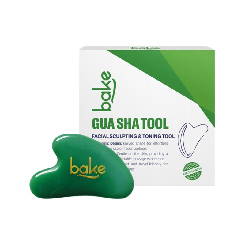 Jade Gua Sha Stone Face Massager Tool for Reducing Fine Lines & Wrinkles and Eye Puffiness