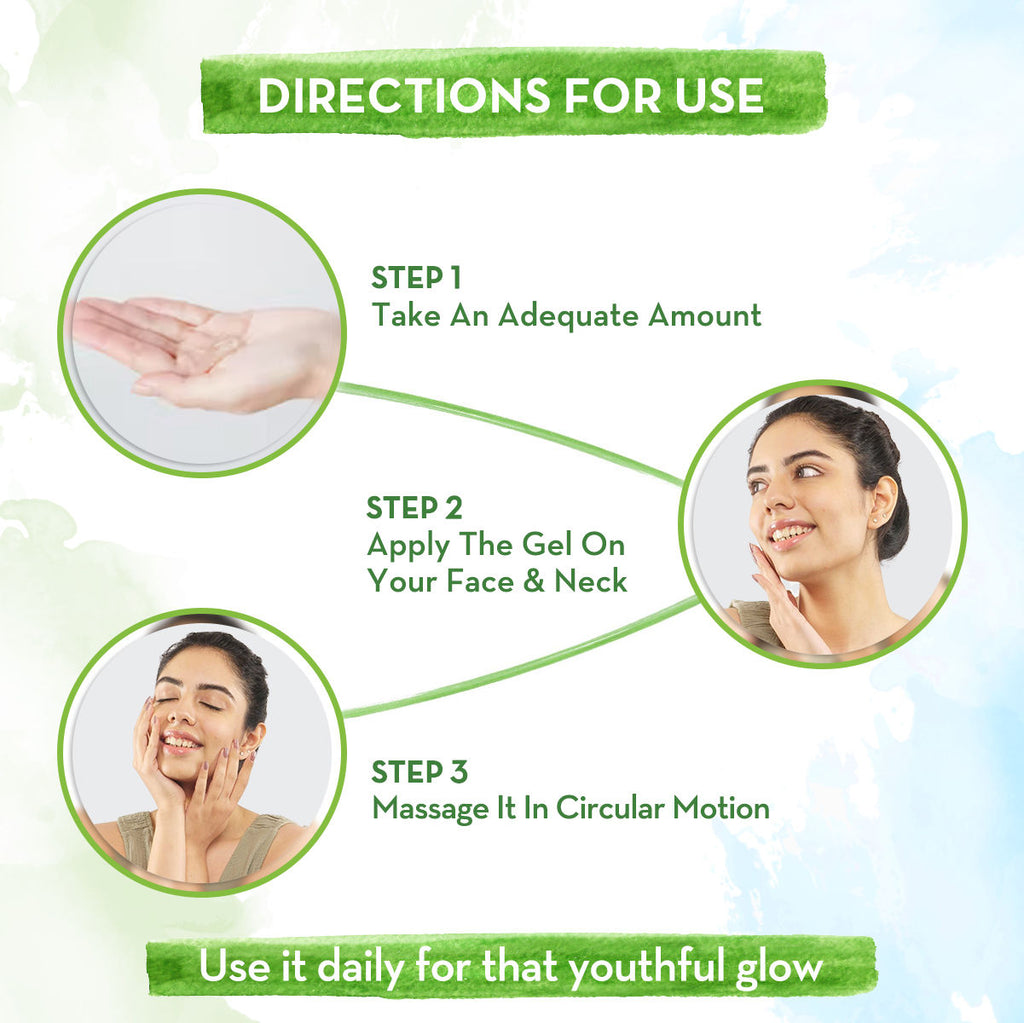 Aloe Ashwagandha Gel, For Face, With Aloe Vera & Ashwagandha For A Youthful Glow