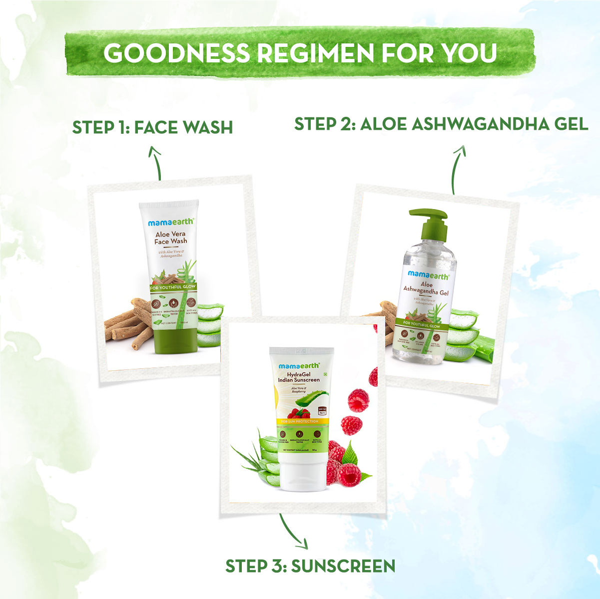 Aloe Ashwagandha Gel, For Face, With Aloe Vera & Ashwagandha For A Youthful Glow