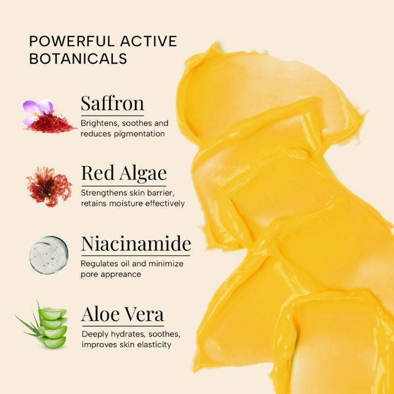 Saffron Kumkumadi Face Gel Creme With Aloevera & Red Algae
