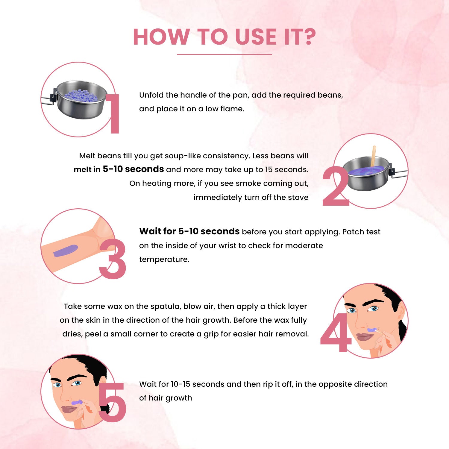 Brazilian All Natural Hair Removal Face Wax