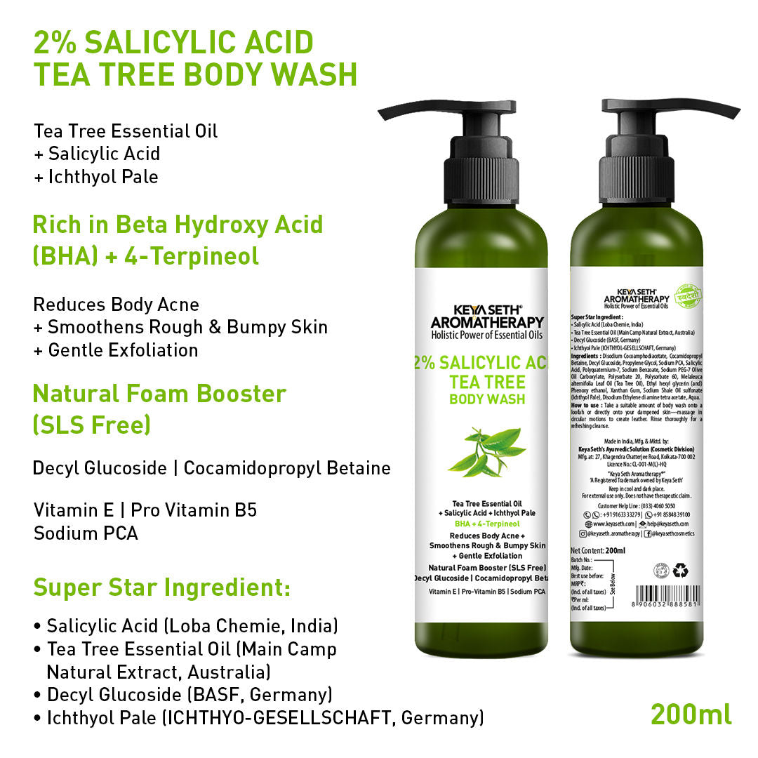 2% Salicylic Acid Tea Tree Body Wash