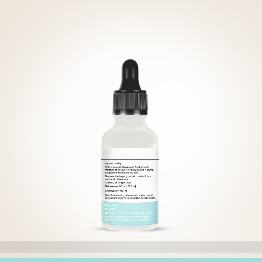 Hydrating Serum, 2% Hyaluronic Acid + 1% Niacinamide, Soft & Plump Skin
