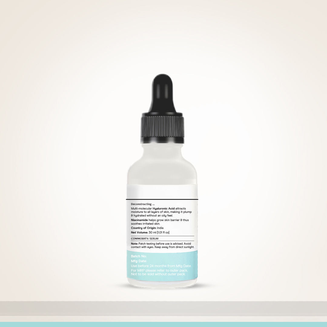 Hydrating Serum, 2% Hyaluronic Acid + 1% Niacinamide, Soft & Plump Skin