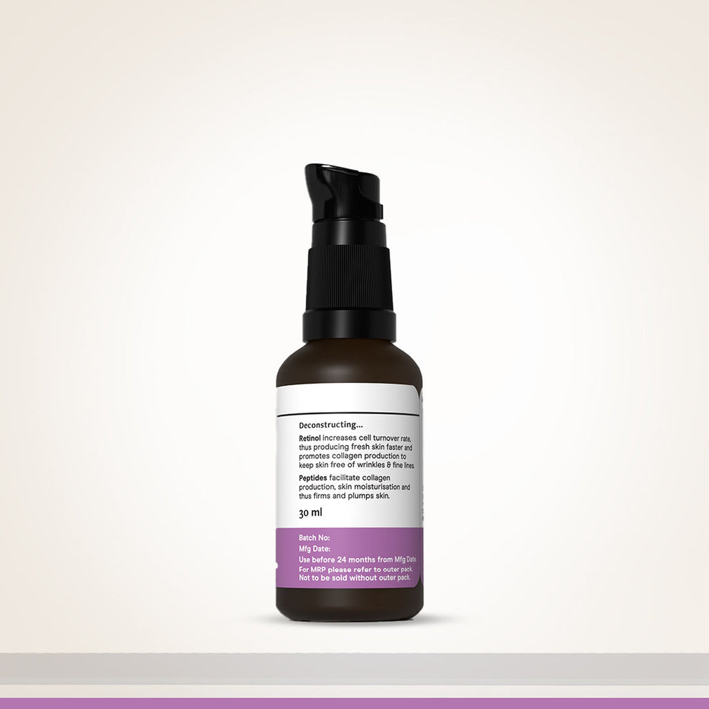 Retinol & Peptide Serum, 0.2% Retinol + 1% Peptide, Anti-Aging