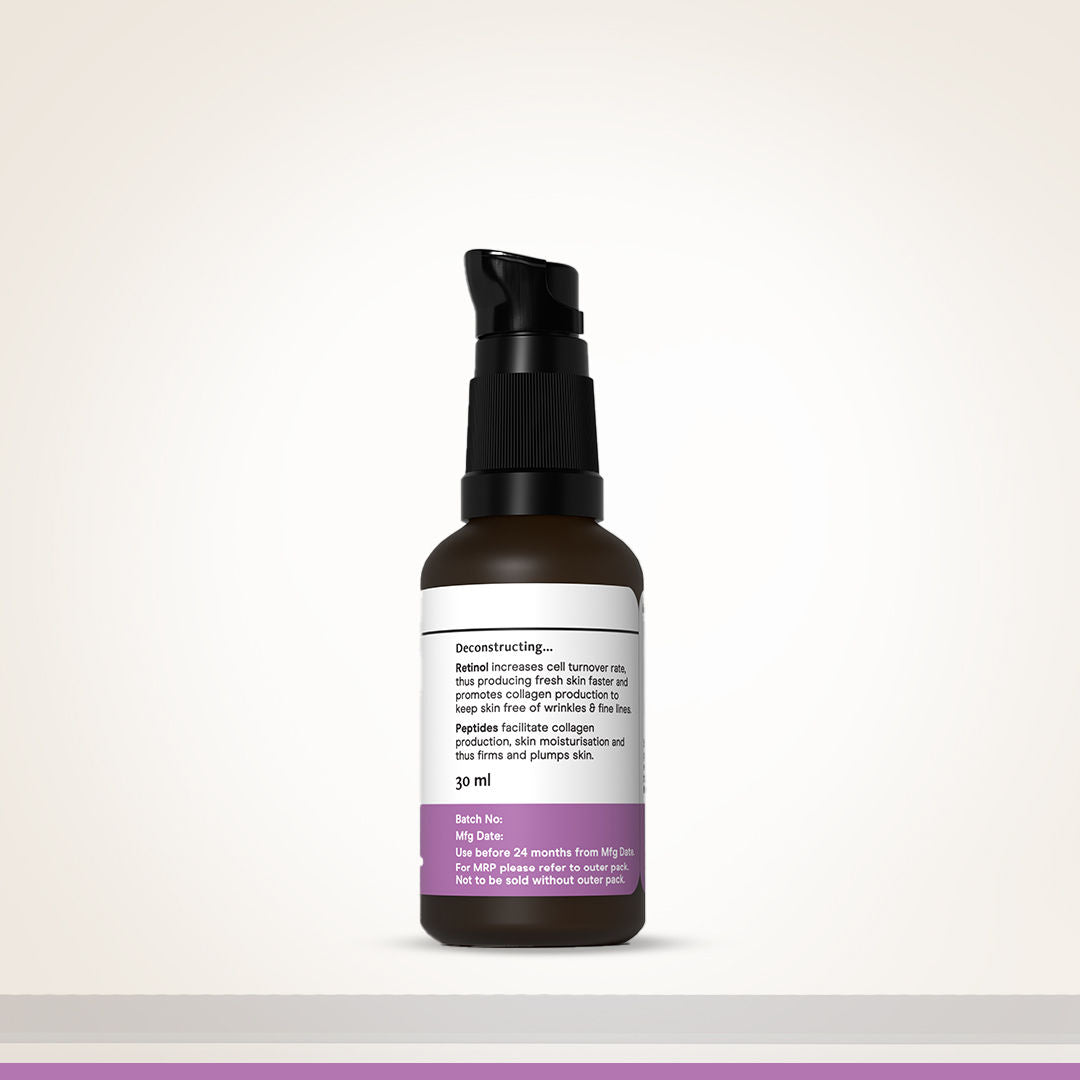 Retinol & Peptide Serum, 0.2% Retinol + 1% Peptide, Anti-Aging