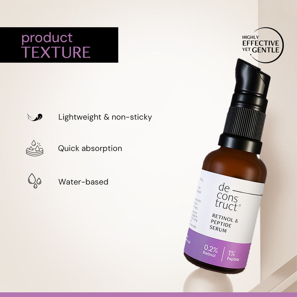 Retinol & Peptide Serum, 0.2% Retinol + 1% Peptide, Anti-Aging