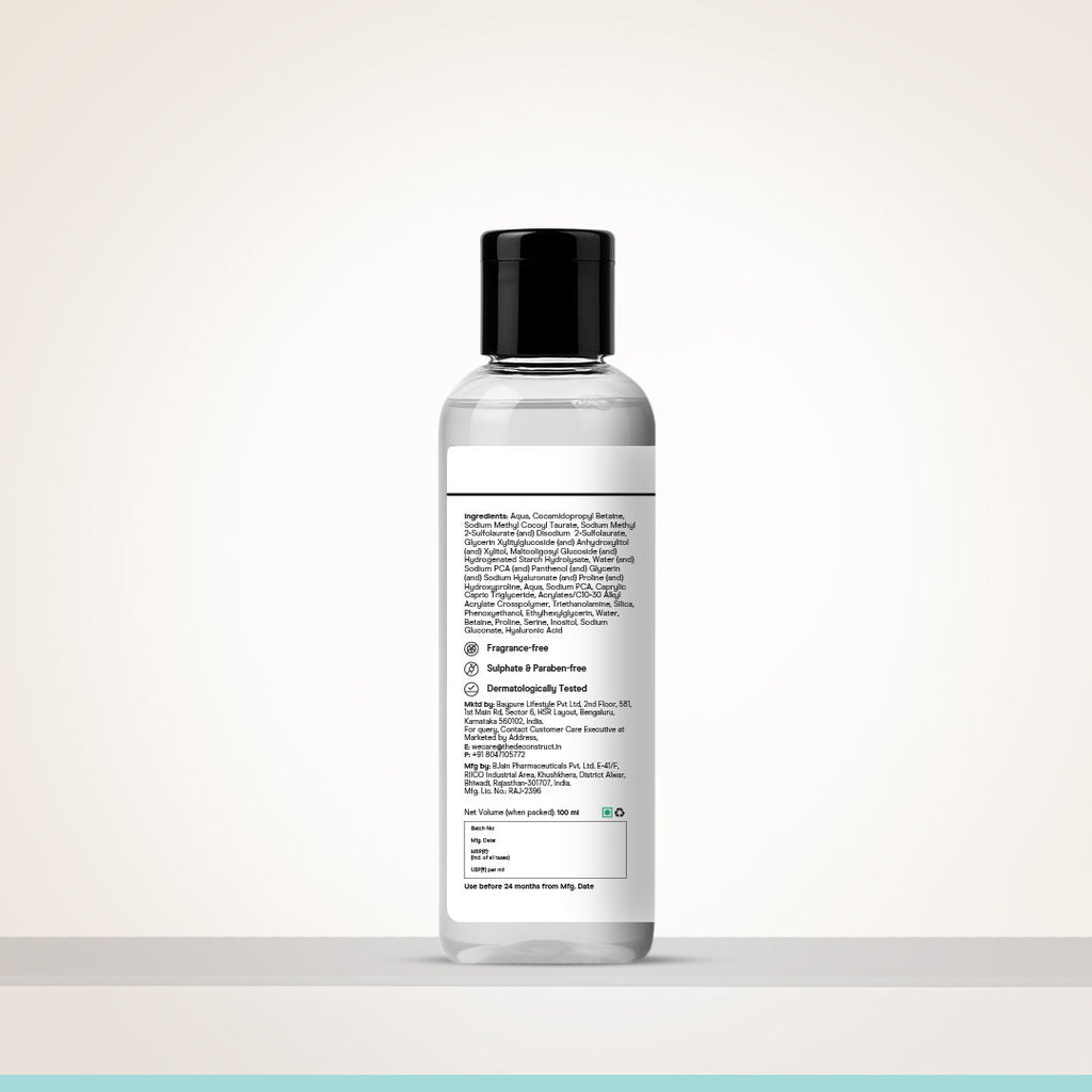 Hydrating Face Wash, 0.5% Amino Acids + 0.1% Hyaluronic Acid, Deeply Cleanses & Hydrates