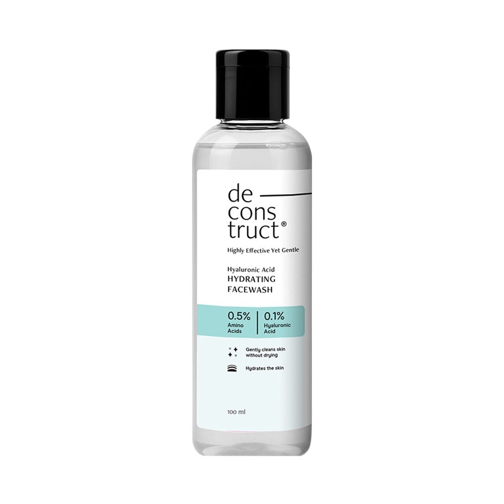 Hydrating Face Wash, 0.5% Amino Acids + 0.1% Hyaluronic Acid, Deeply Cleanses & Hydrates