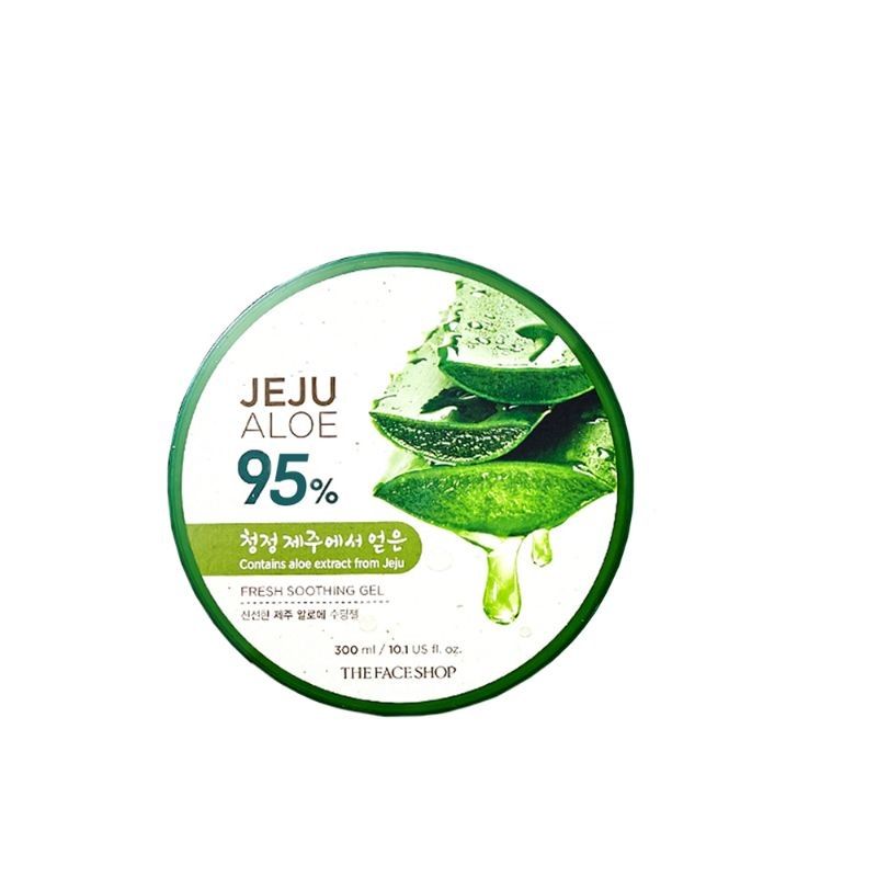 Korean Jeju Aloe Vera Soothing Gel with Vitamin E for Face, Body & Hair