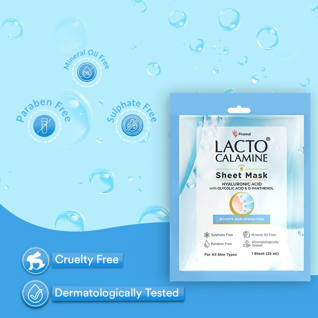Hyaluronic Acid Face Serum Sheet Mask for Intense Hydration Refreshing Plumpy & Dewy Skin