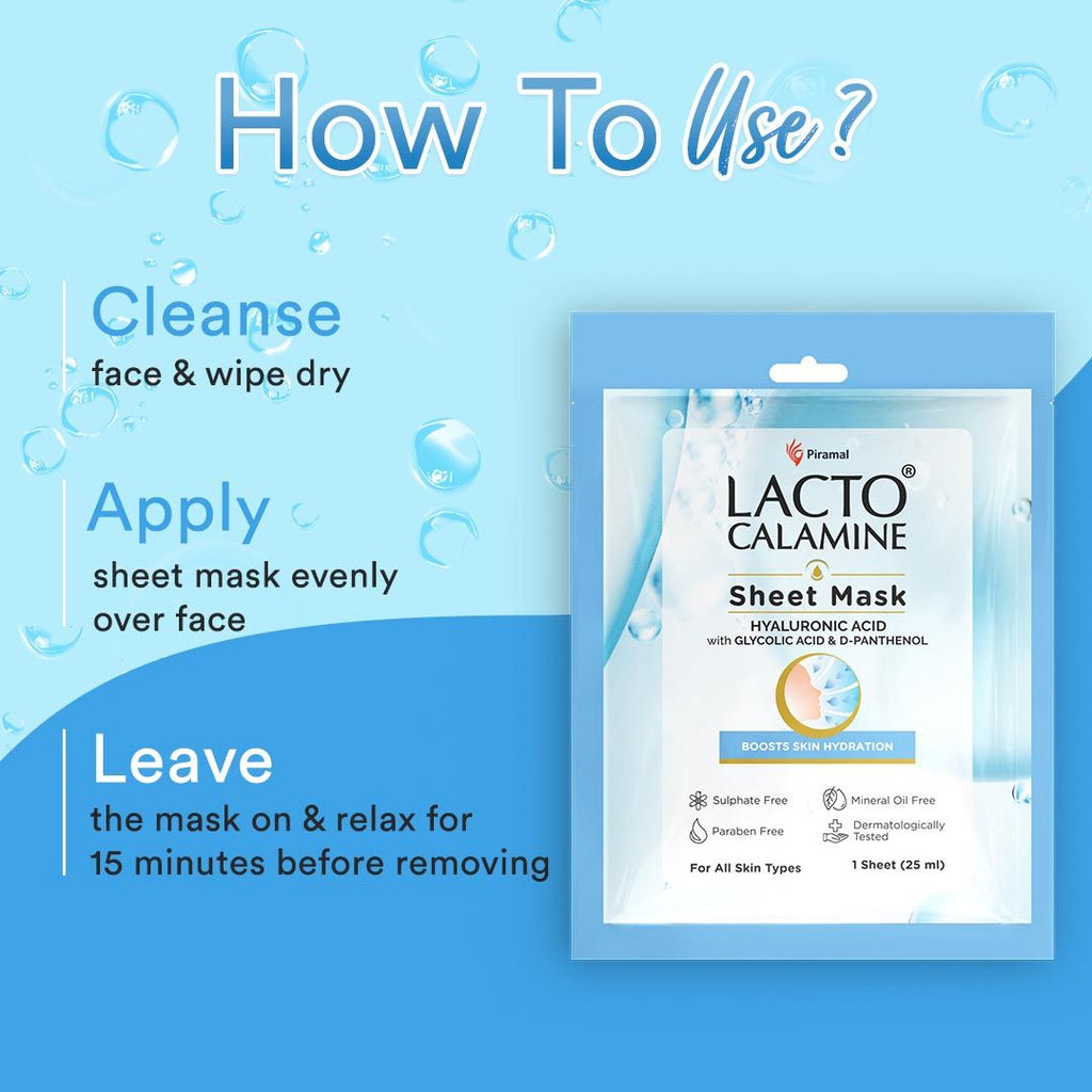 Hyaluronic Acid Face Serum Sheet Mask for Intense Hydration Refreshing Plumpy & Dewy Skin