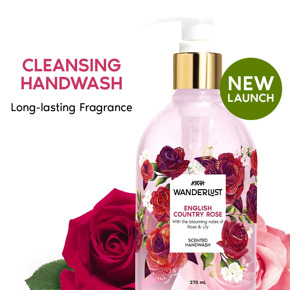 Nykaa Wanderlust Handwash - English Country Rose
