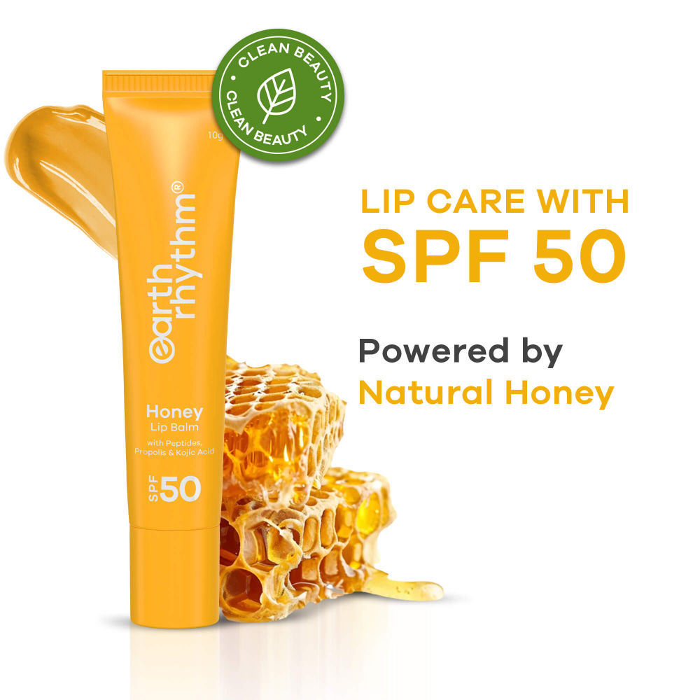 Honey Lip Balm Spf 50 Brightens Lips With Propolis, Peptides & Kojic Acid - Mango