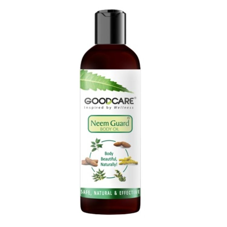 Ayurvedic Neem Guard Body Oil with 8 herbs-nourishes, brightens & fights skin infections.
