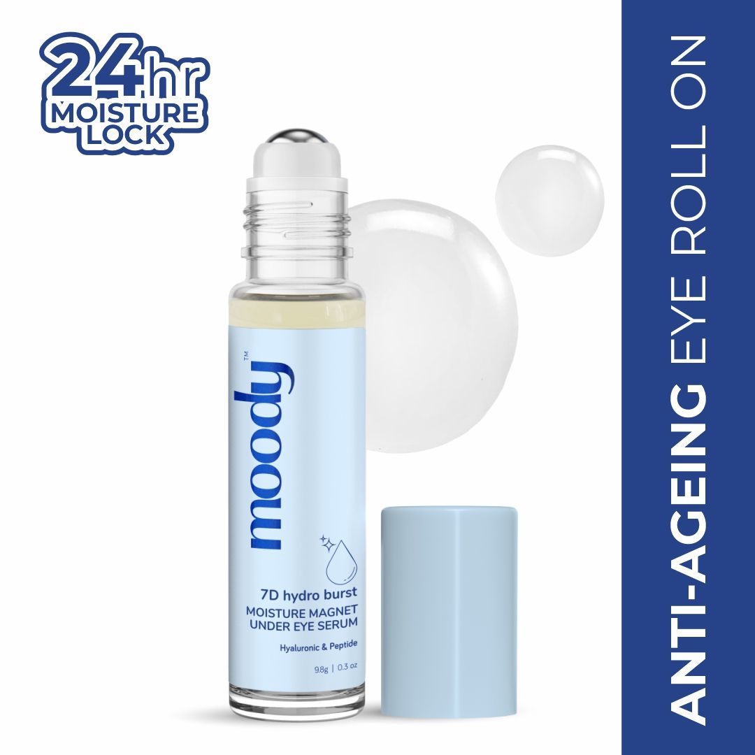 Under Eye Roll On With Hyaluronic,Peptides & Vitamin E- Under Eye Serum For Dark Circles