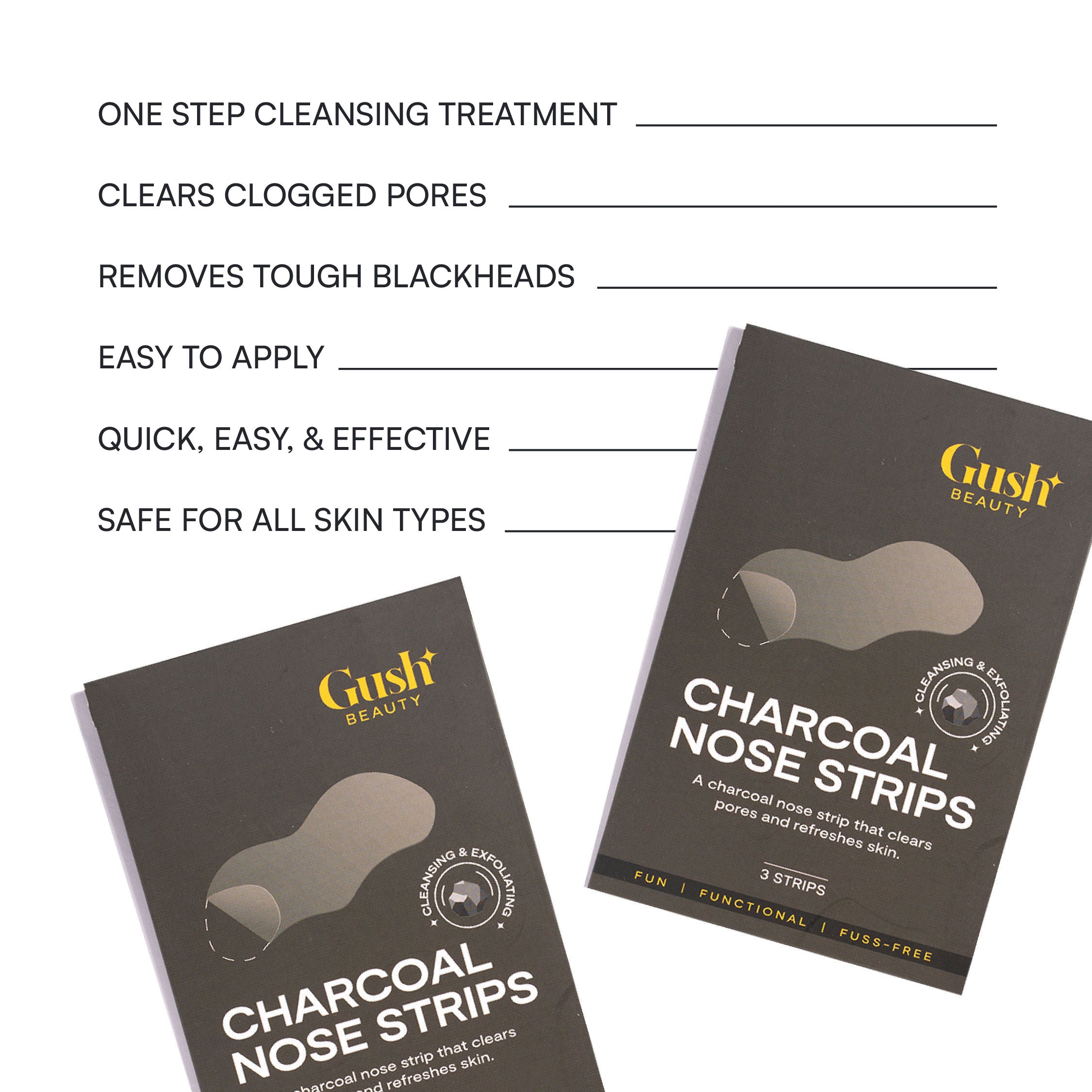Nose Pore Patches - Charcoal
