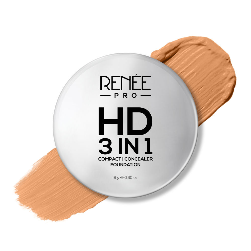 Pro HD 3-IN-1 Compact Works as Concealer, Foundation & Powder With SPF 20 - Soie